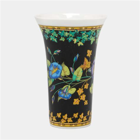 black versace vase|Versace rosenthal china.